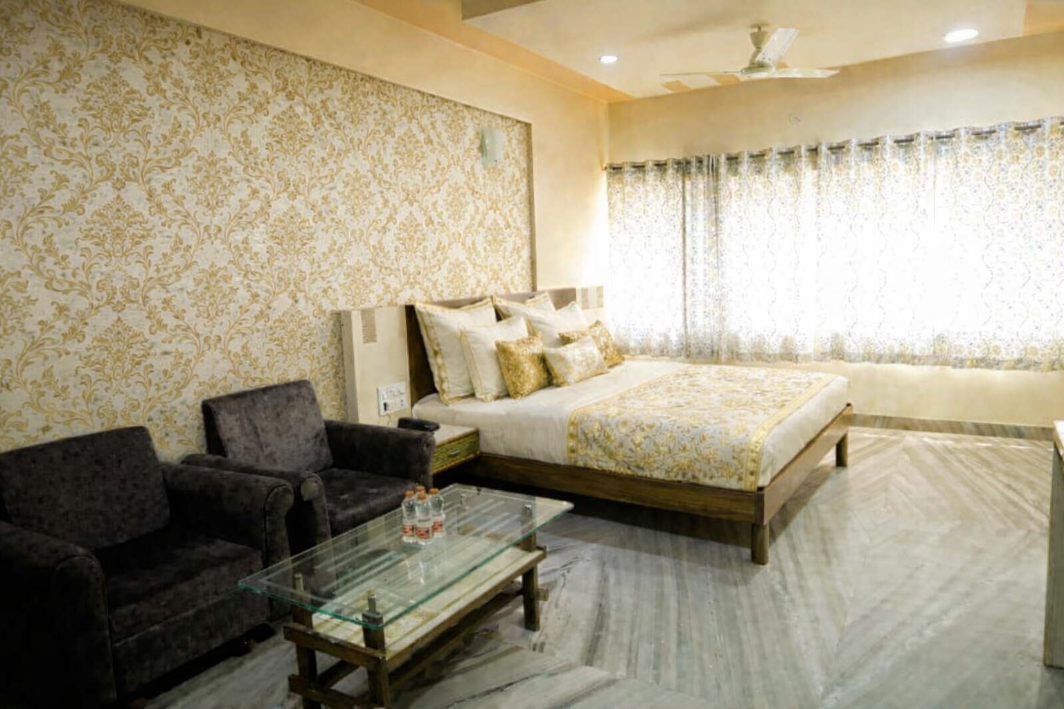 Royal Suite with king bed and luxury amenities